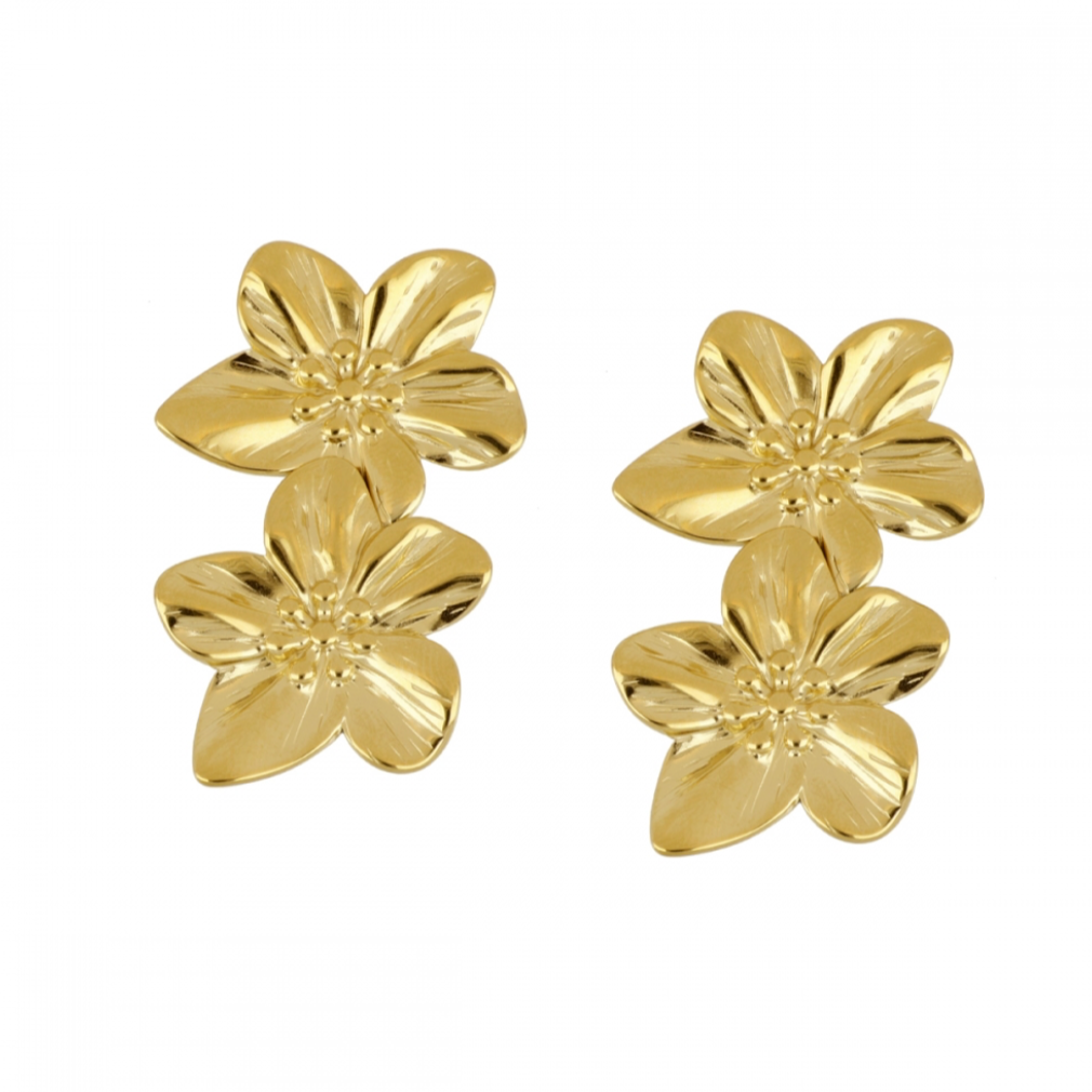 pendientes flores