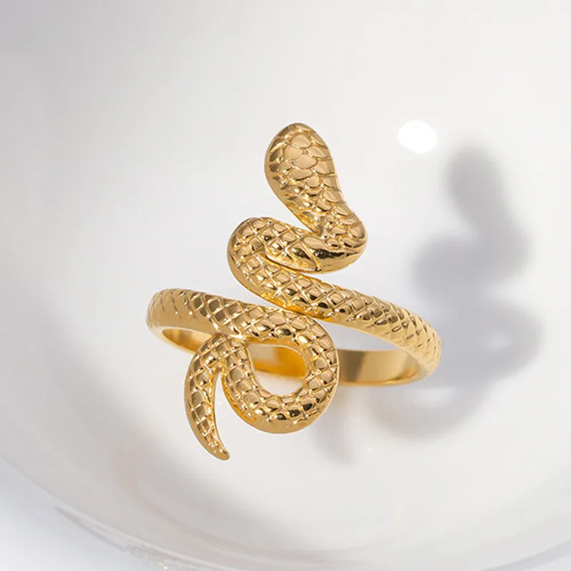 Anillo Serpiente Oro
