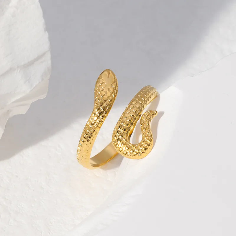 anillo acero inoxidable dorado ajustble