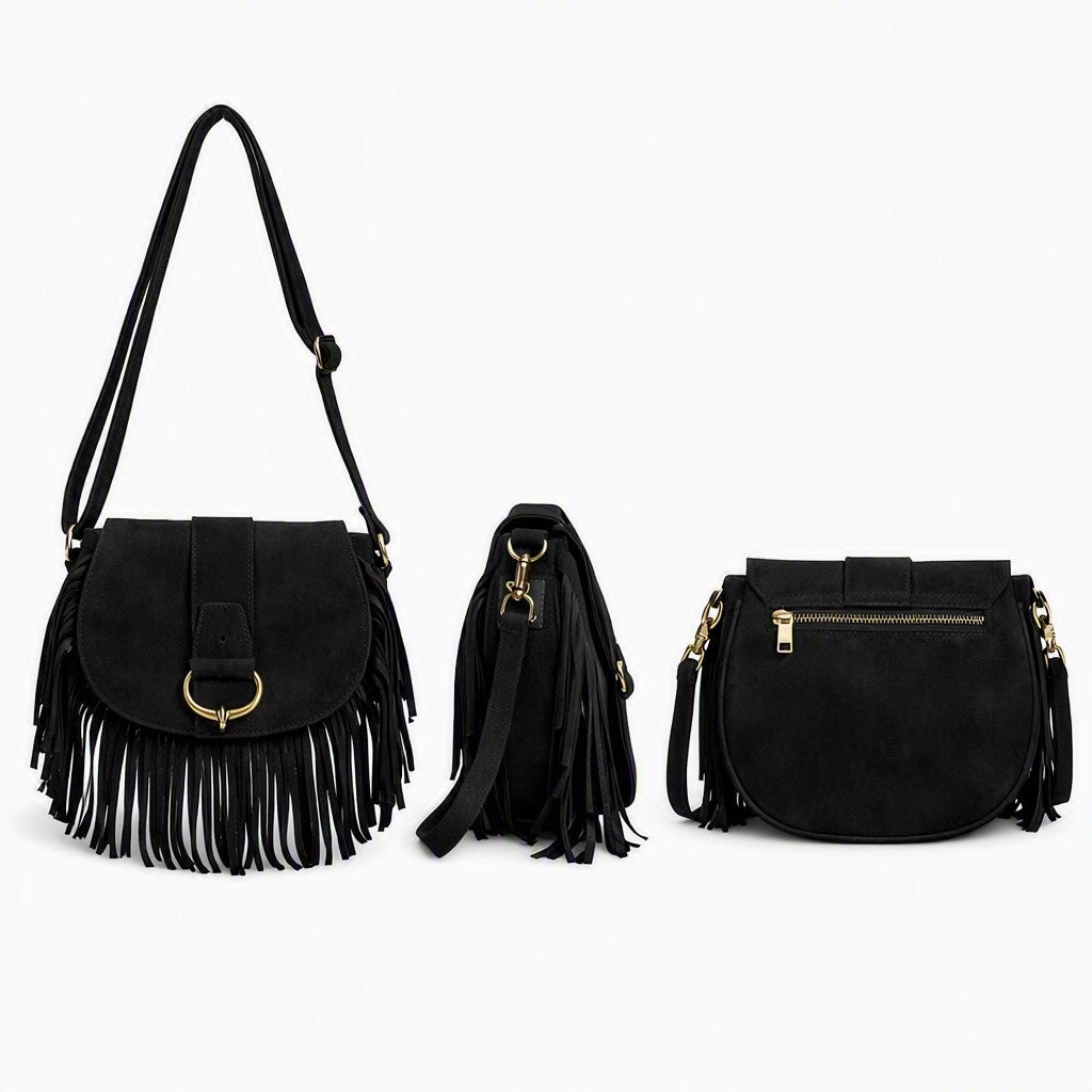 flecos antelina piel bolsos
