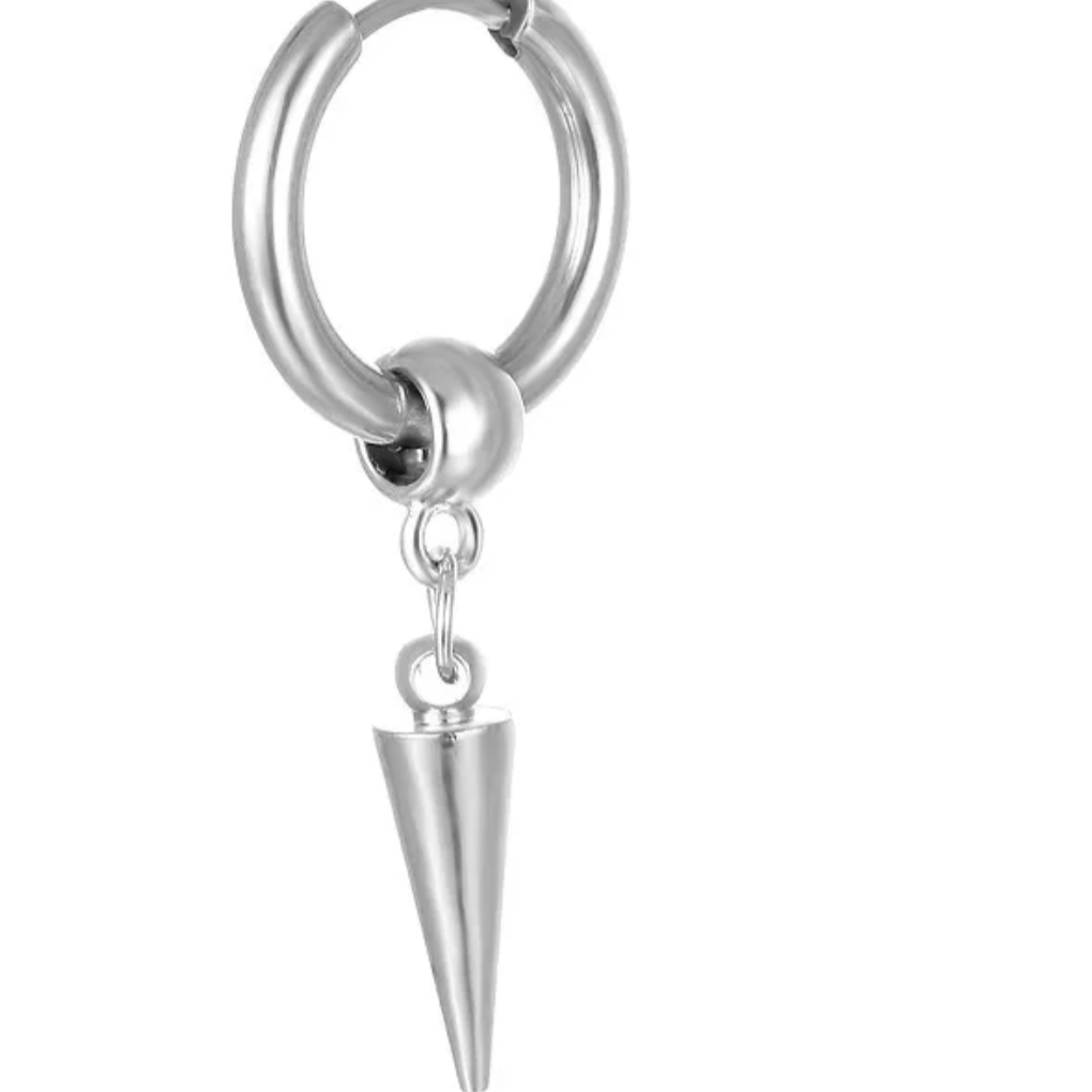 pendientes de acero inoxidable pincho 
