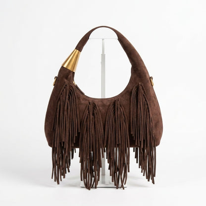 bolso flecos de mano