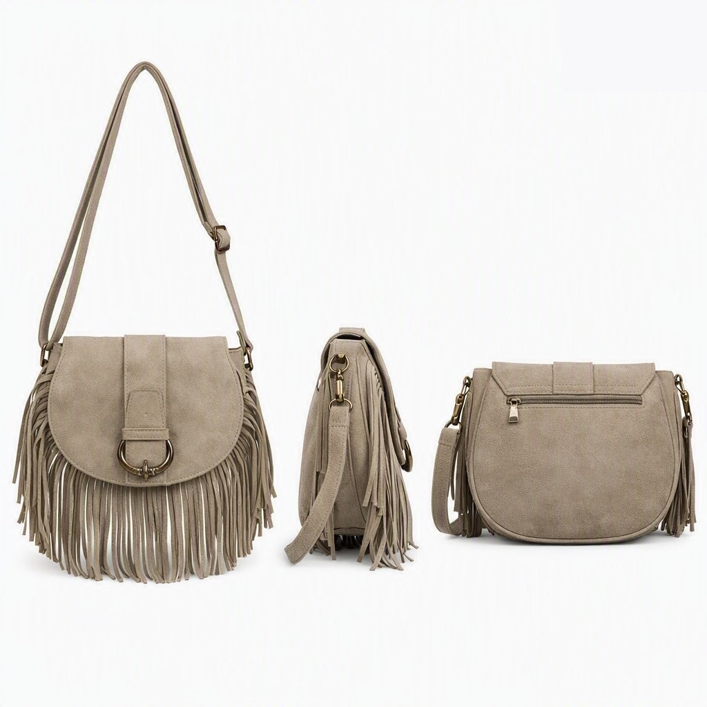 flecos antelina piel bolsos