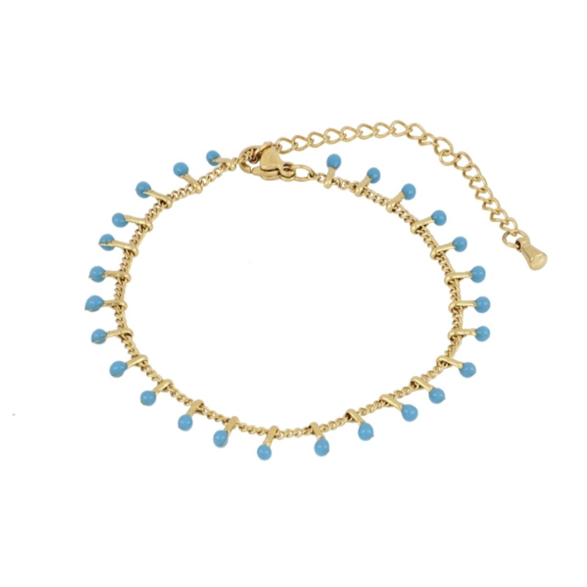 Pulsera Carolina Azul Oro