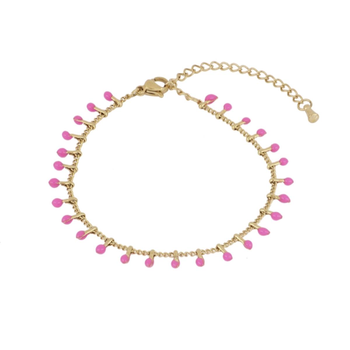 Pulsera Carolina Rosa Oro