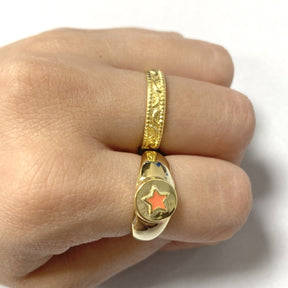 Anillo Maia Naranja Oro