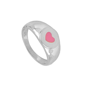 VAN000P0073AR anillo corazon rosa